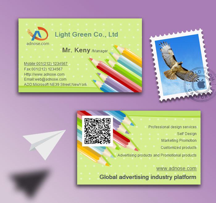 Color pencil business card2