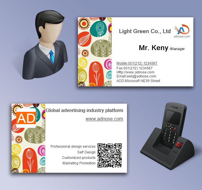 Bright type colorful art card5