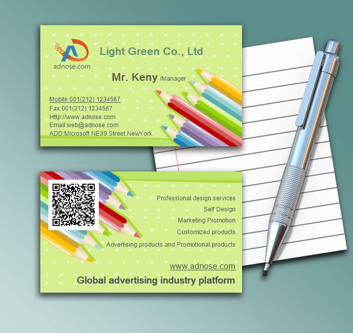 Color pencil business card1