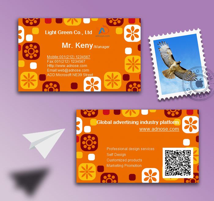 Gorgeous and colorful orange drinkn card2