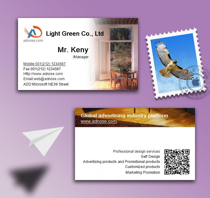 Simple white home business card2
