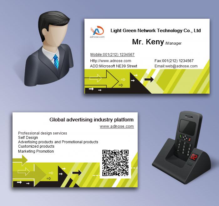 Art wind double color arrow processing and printing business card5