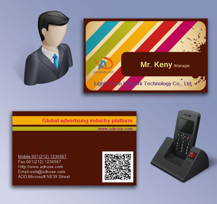 Perso<em></em>nality color twill ink business card 5
