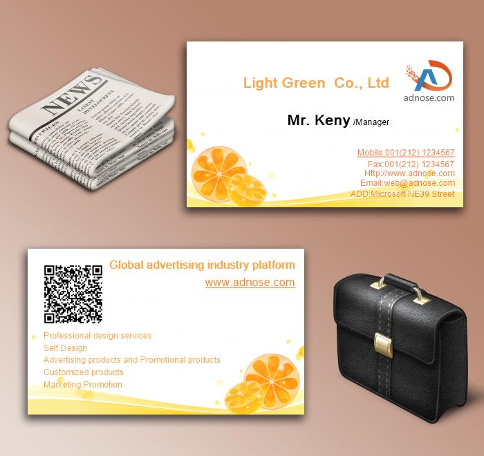 Orange curve orange fruit wholesale business card6