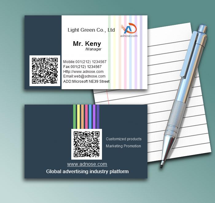 Simple colour line business card1