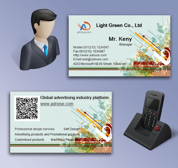 Soft type and elegant abstract business card5