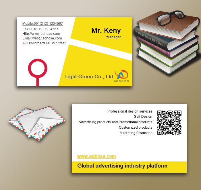 Simple white bottom geometry yellow box card3