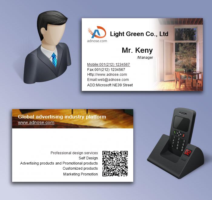 Simple white home business card5