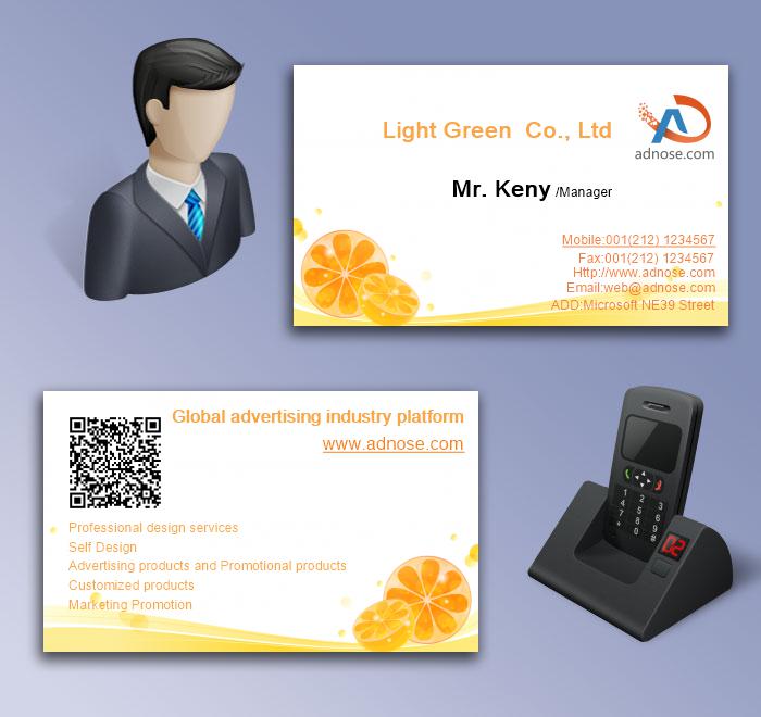 Orange curve orange fruit wholesale business card5