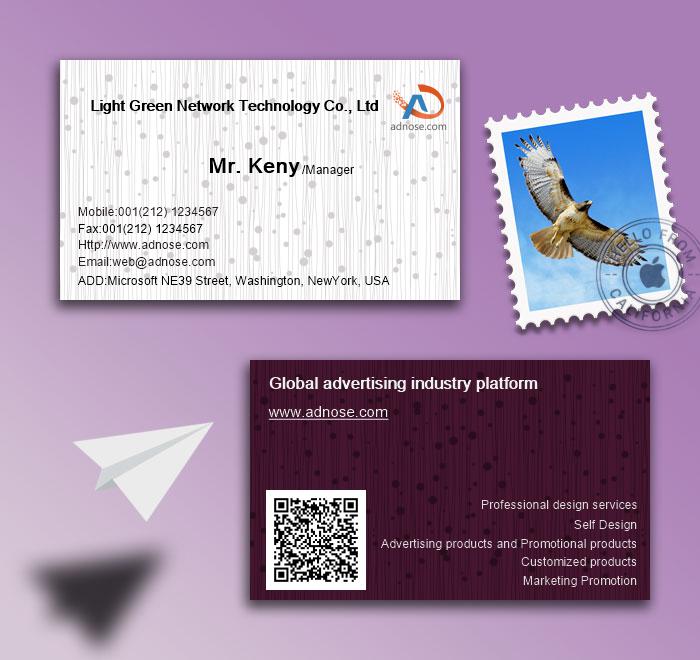 Purple pattern interior decoration card2