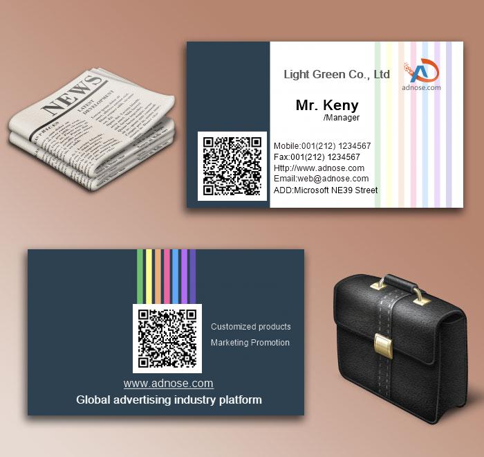 Simple colour line business card6