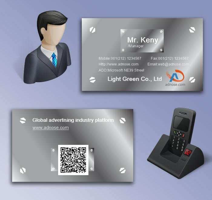 Silver gray me<em></em>tal panel design card5