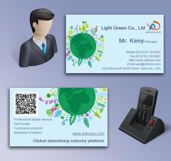 Light blue lovely earth enviro<em></em>nmental protection card5