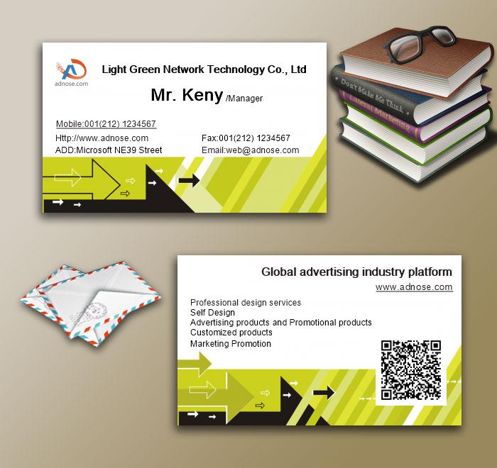 Art wind double color arrow processing and printing business card3