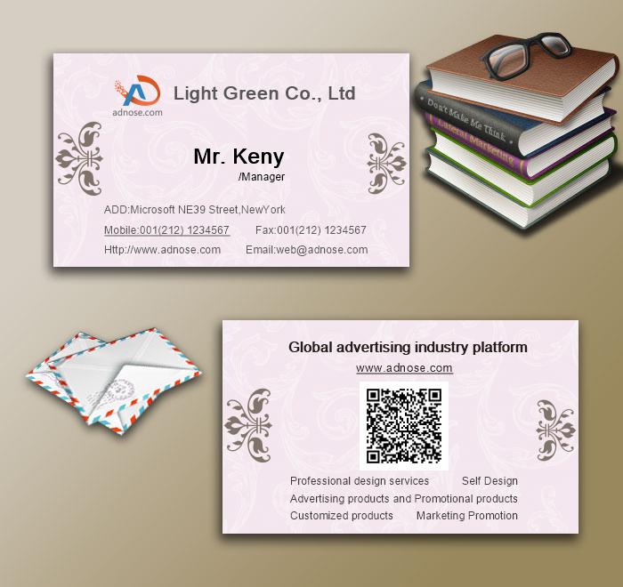 Fresh and simple gray background white printing card3