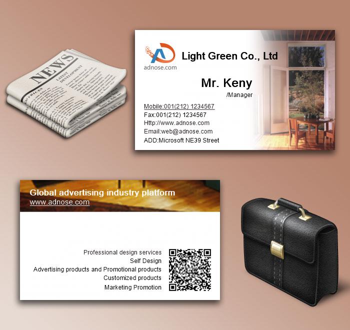Simple white home business card6