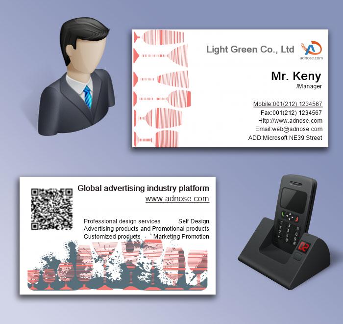 White background wine glass food and beverage business card5
