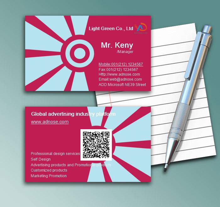 Rose red  business card1