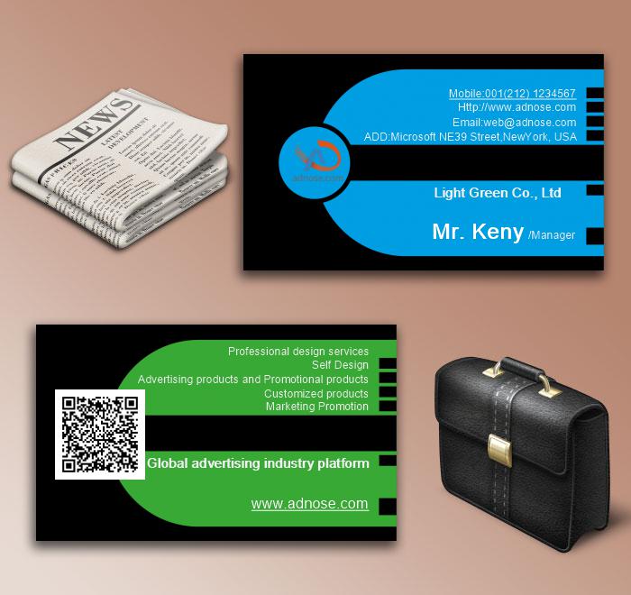 Blue and black business card6