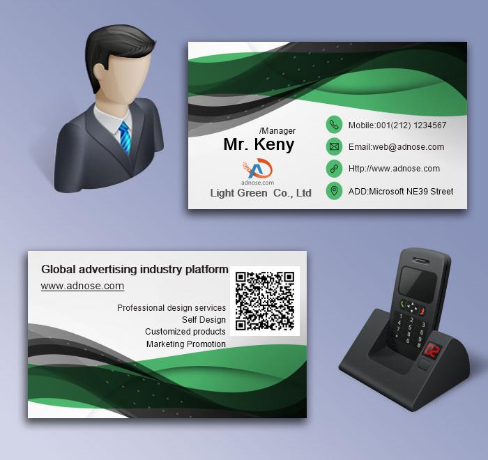 Green ribbon nusiness card5