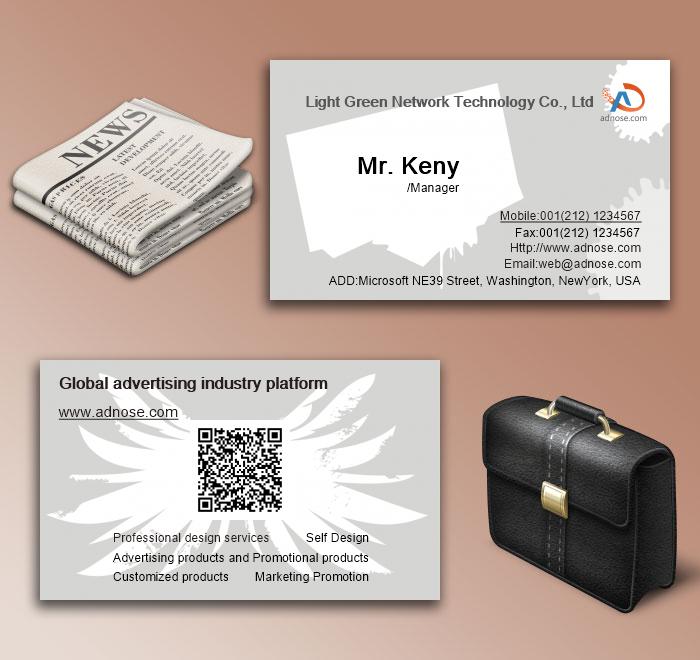 Bottom ash white paint business card6