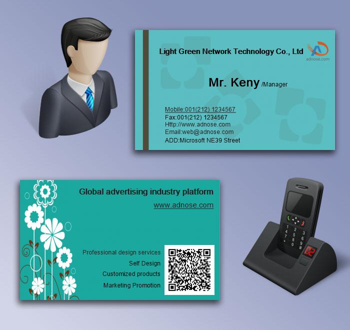 Green shading business card5