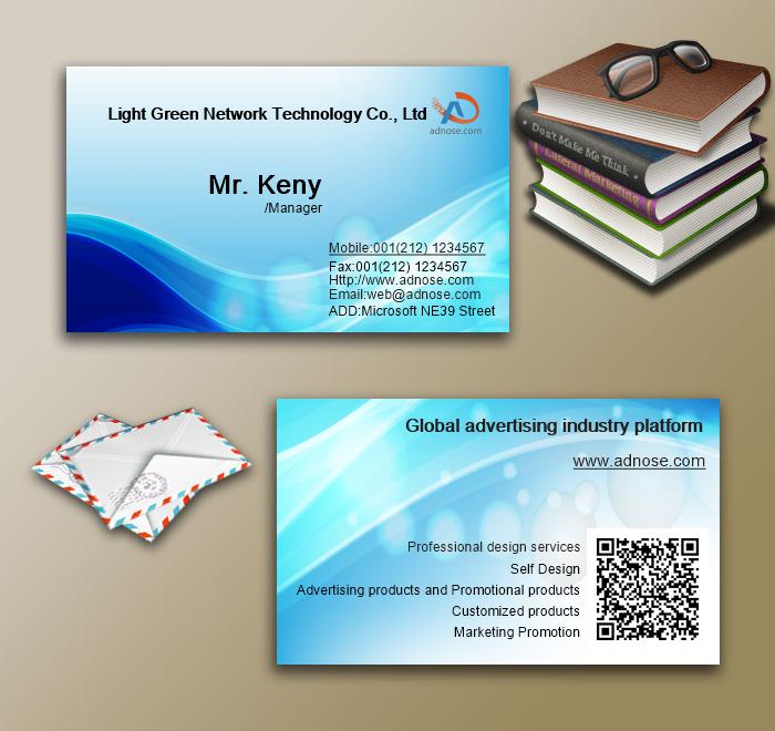 Blue foam business card3