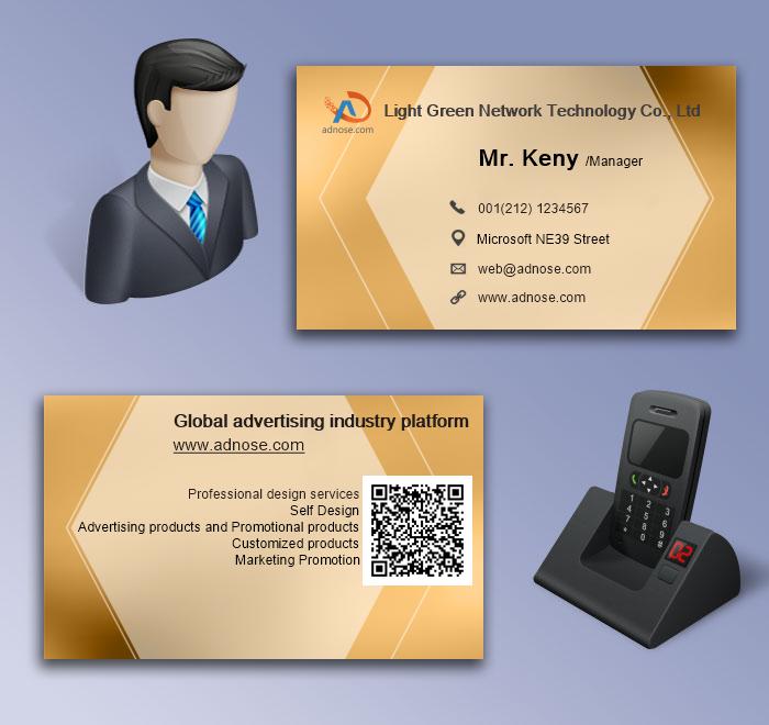 Brown and yellow business card5