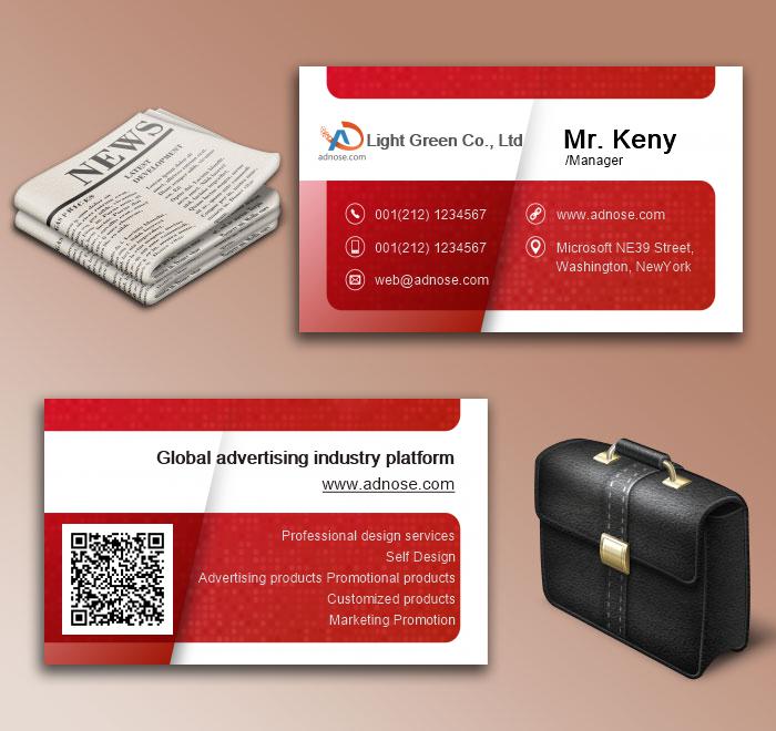 Red creases business card6
