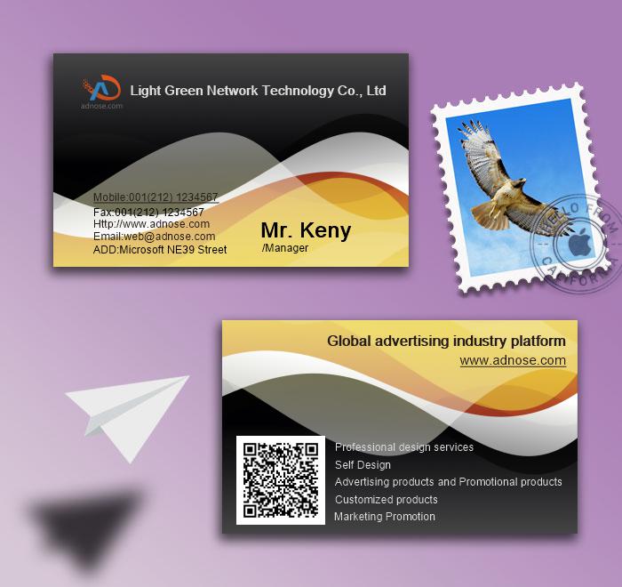 Black and yellow business card2