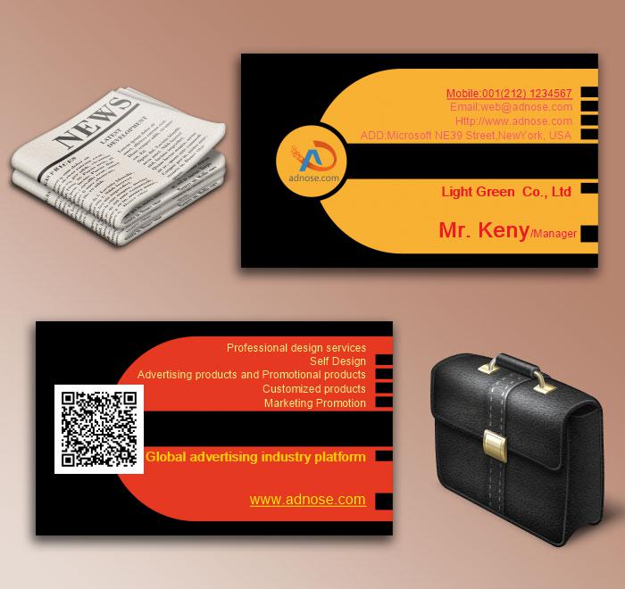 Black and yellow  business card6