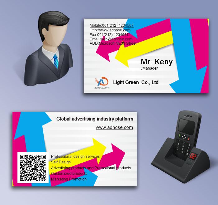 Color arrow business card5