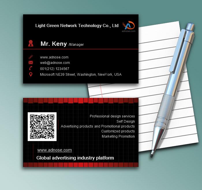 Black fashion business card1
