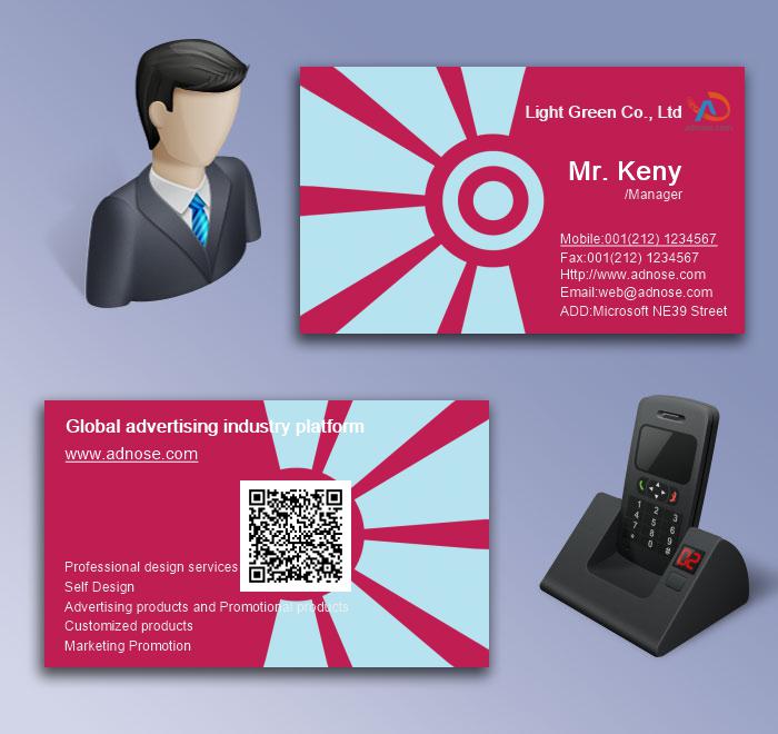 Rose red  business card5