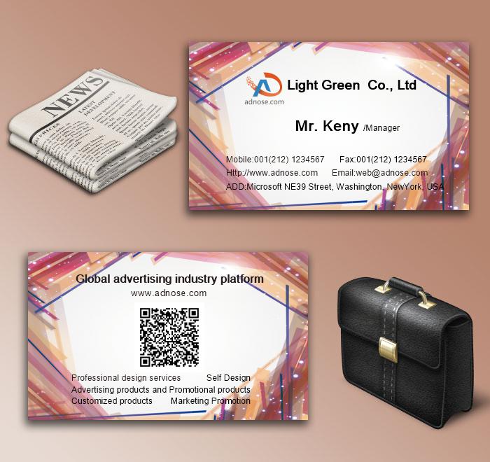 Diamond pink advertising design art card6