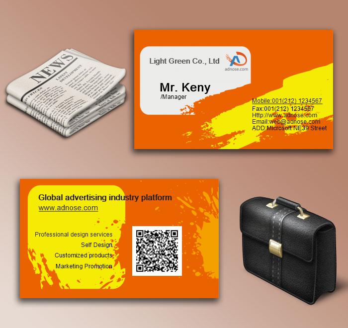 Orange brush business card6