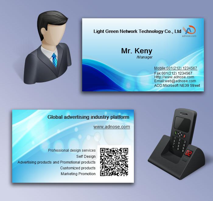 Blue foam business card5