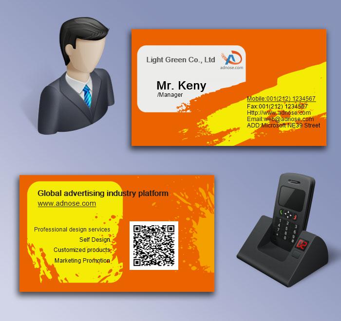 Orange brush business card5
