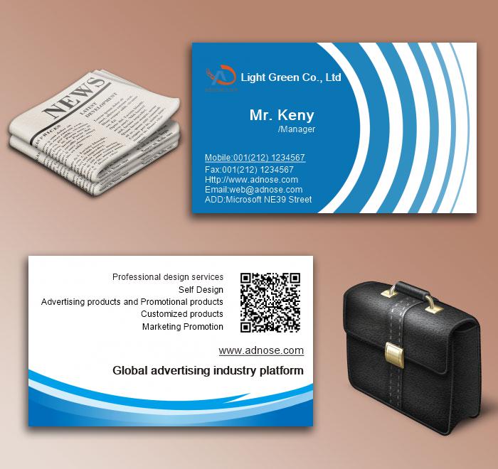 Blue ripple business card6
