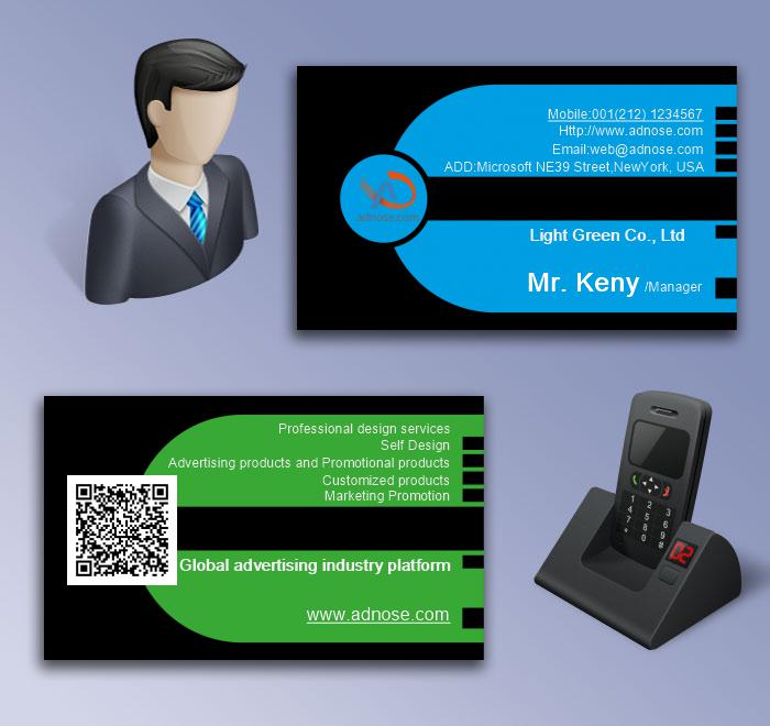 Blue and black business card5