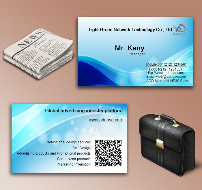 Blue foam business card6