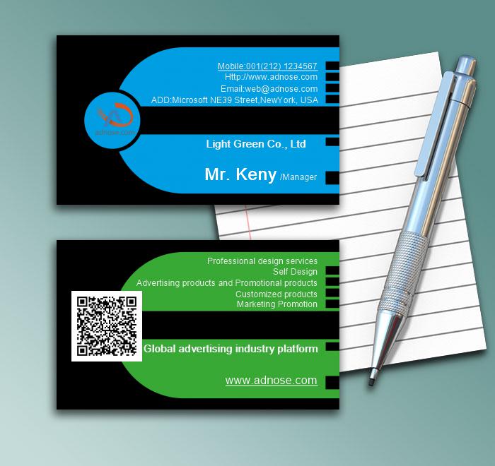 Blue and black business card1
