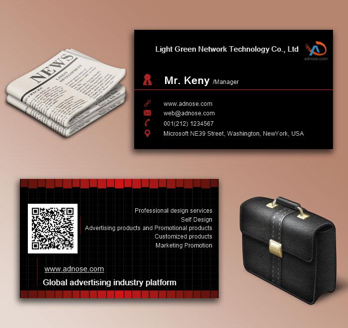 Black fashion business card6