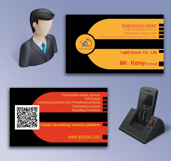 Black and yellow  business card5