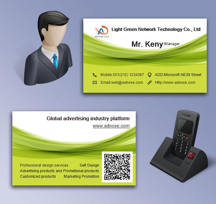 Grass green business card5