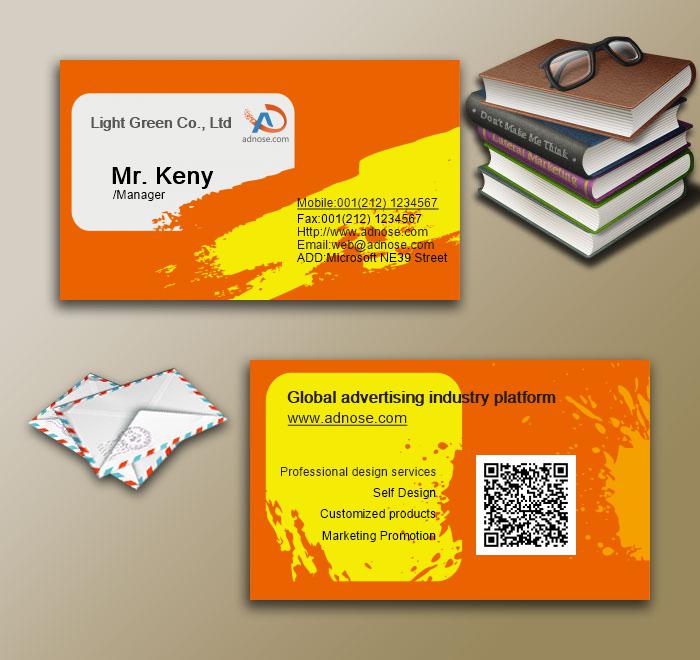 Orange brush business card3