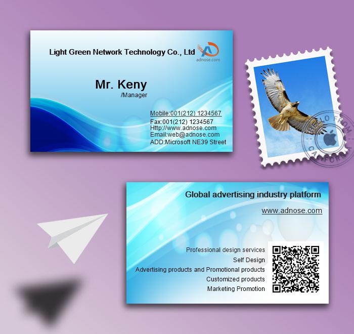 Blue foam business card2