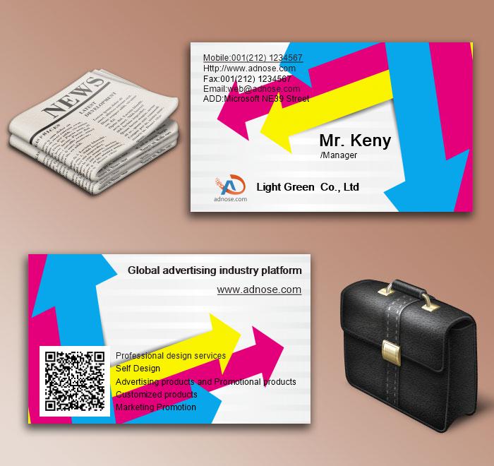 Color arrow business card6