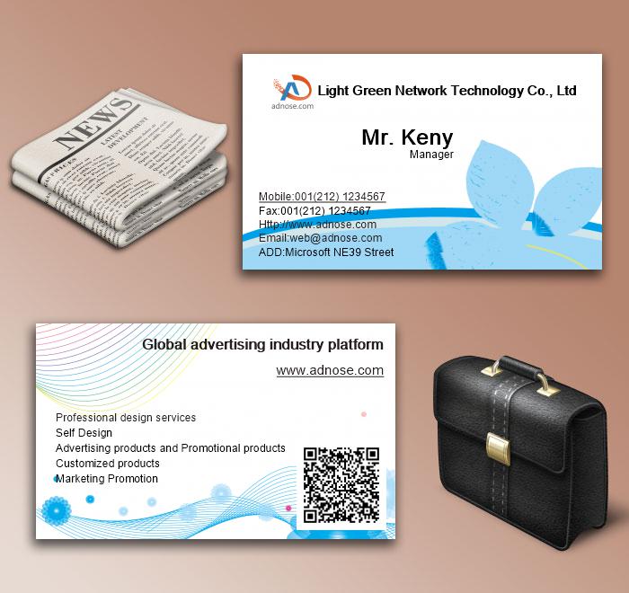 Blue and white business card6