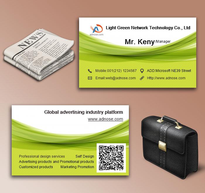 Grass green business card6